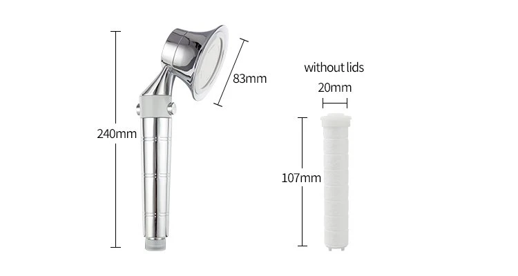 2.Technical Parameter of Handheld Shower Water Filter
